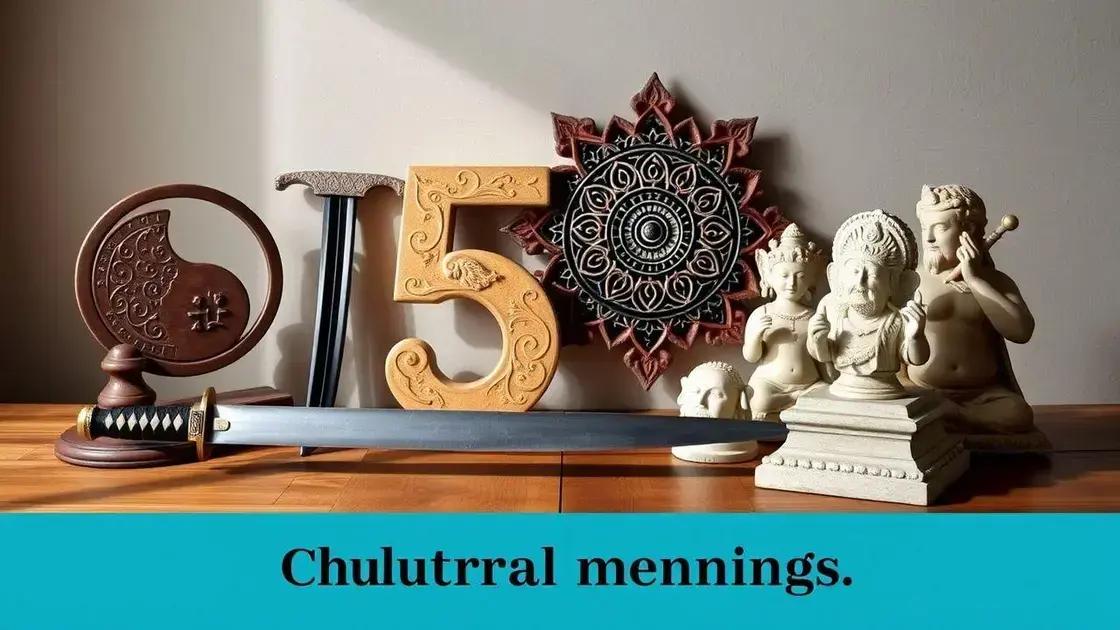 significados simbólicos do número 5 em culturas diversas
